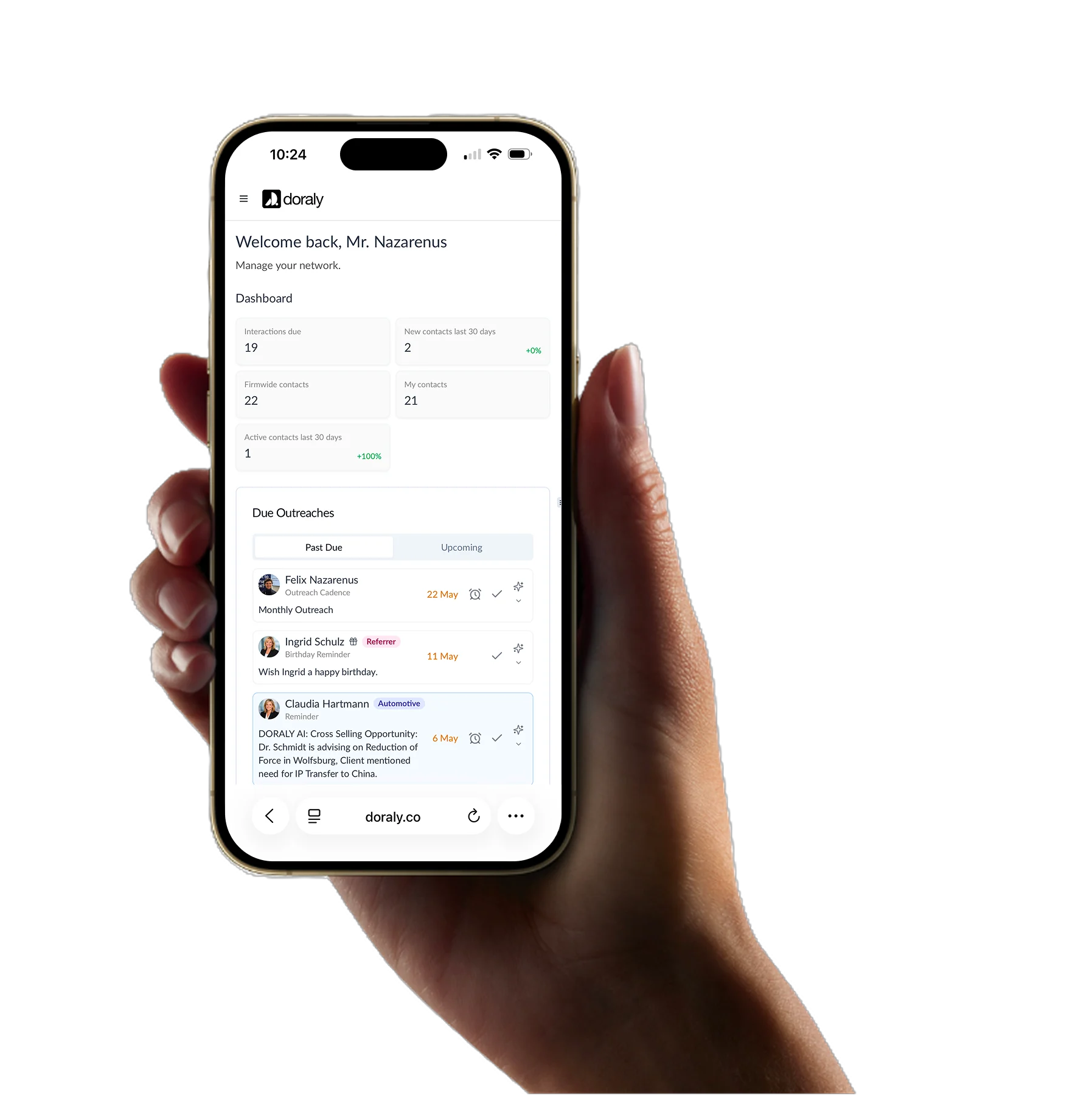 Doraly auf dem iPhone – immer griffbereit